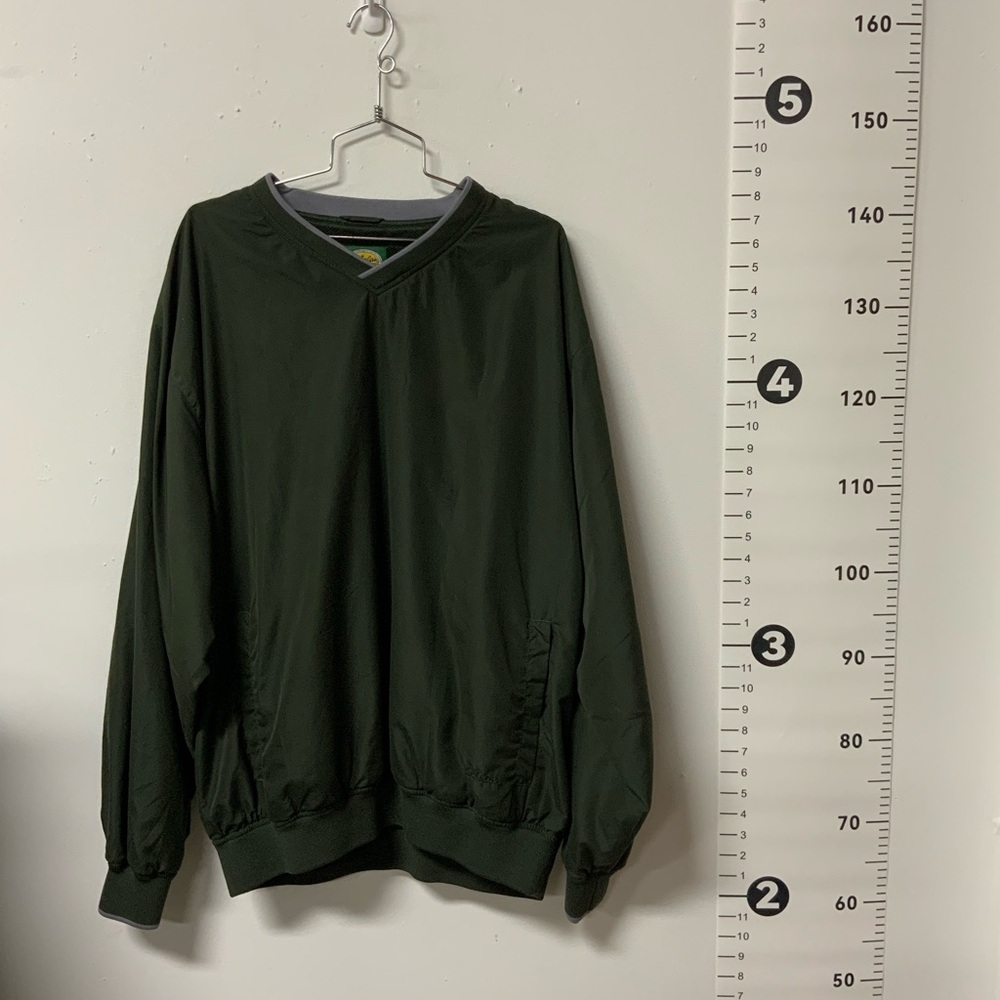 Cabelas green pullover windbreaker